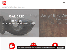 Tablet Screenshot of kunstverein-bad-aibling.de